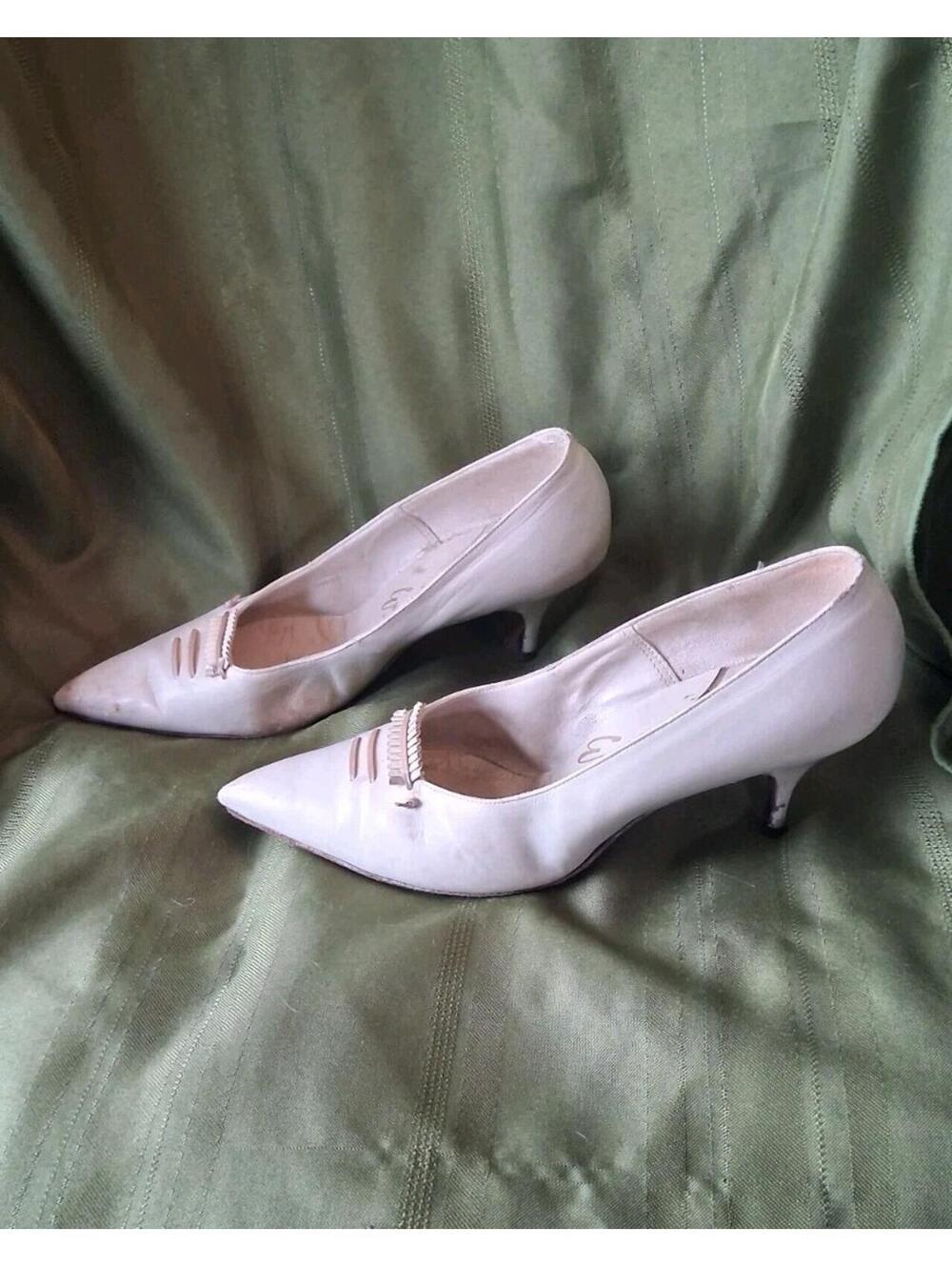 1950s shoes, Enzel Of Paris Mcm Retro Leather Stilettos Size 6 Or 7